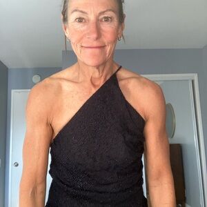 Donna Karan New York Silk beaded gown.  Size 2.